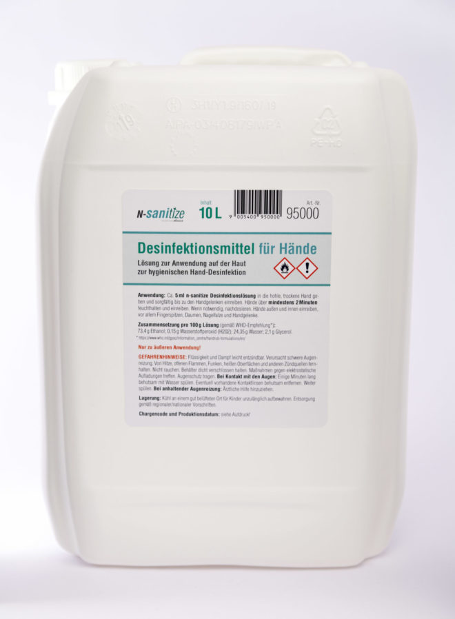 n-sanitize 10-Liter-Kanister Art.-Nr. 95000